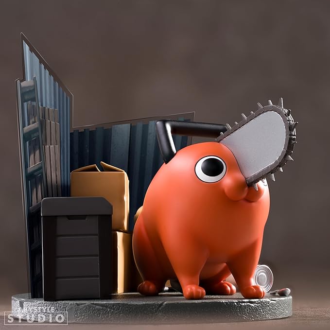 chainsaw man - pochita - statua 10cm
