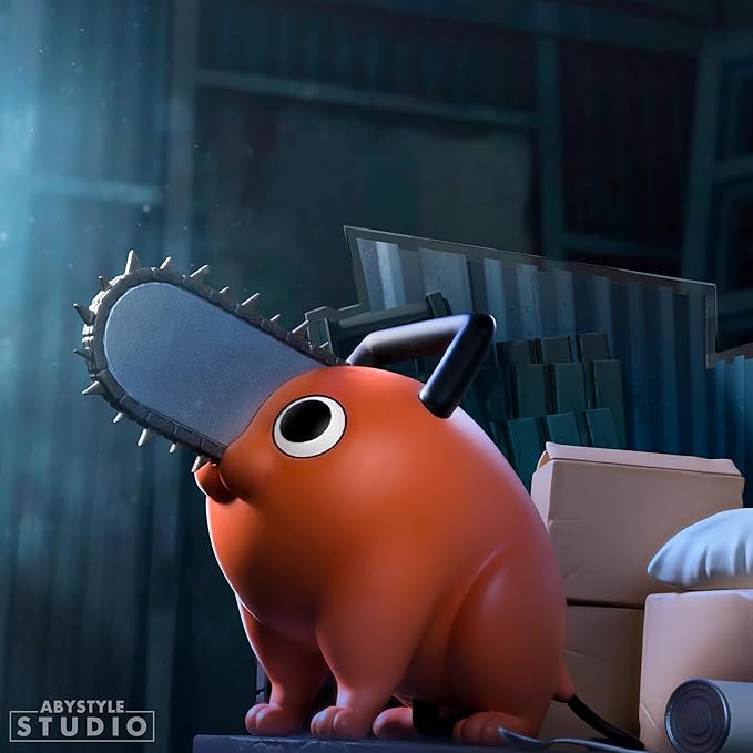 chainsaw man - pochita - statua 10cm