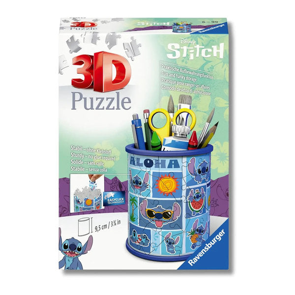 portapenne stitch - puzzle 3d