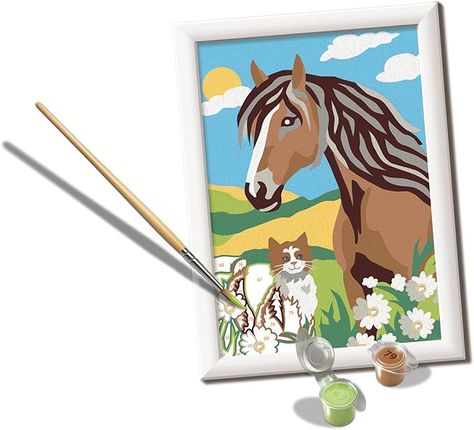 creart - serie e - cavallo e gattino