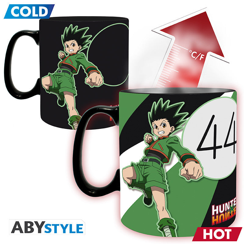 hunter x hunter - tazza termosensibile 460ml - gon & hisoka