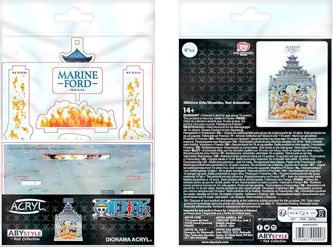 one piece - diorama acryl - luffy & ace a marineford