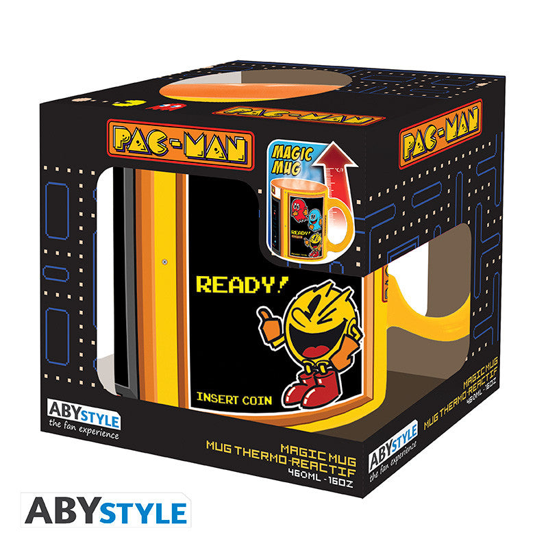 pac-man - tazza termosensibile 460ml - arcade