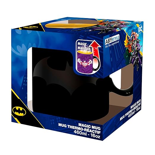 dc comics - tazza termosensibile 460ml - "batman matte"
