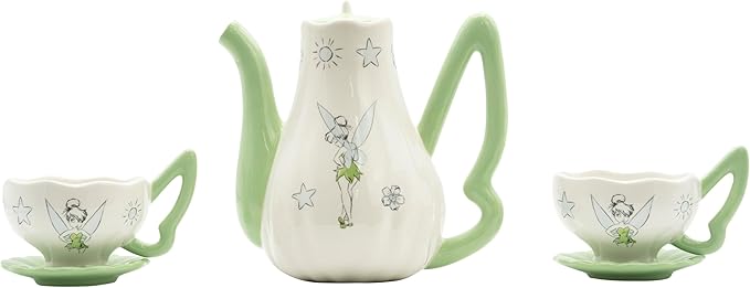 disney - teiera e tazzine da tè - tinkerbell