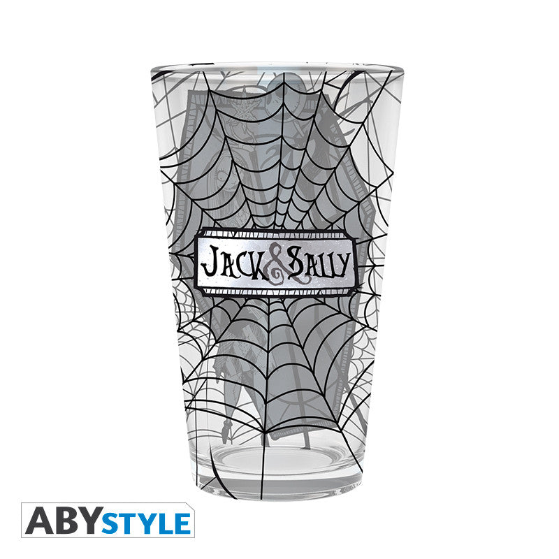 nightmare before xmas - bicchiere 400ml - jack & sally