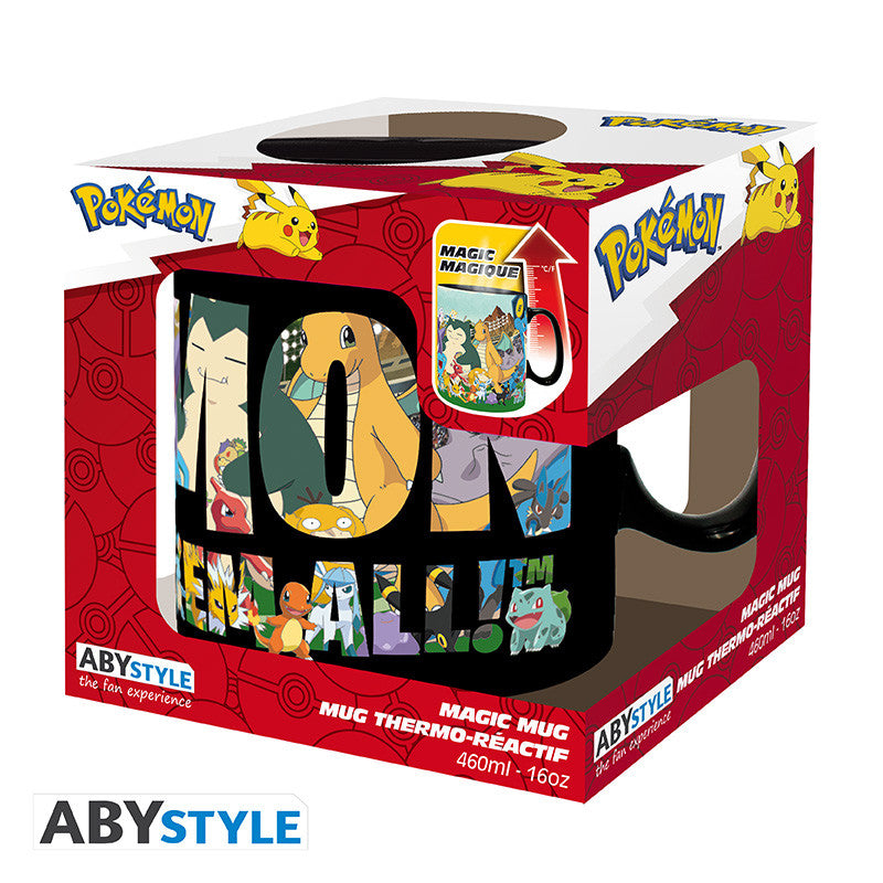pokémon - tazza termosensibile 460ml - gotta catch 'em all!