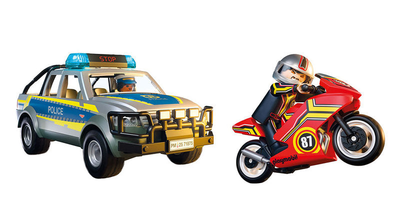inseguimento con pick-up della polizia