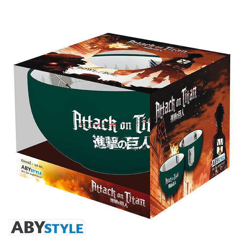 attack on titan - ciotola 600ml - emblemi