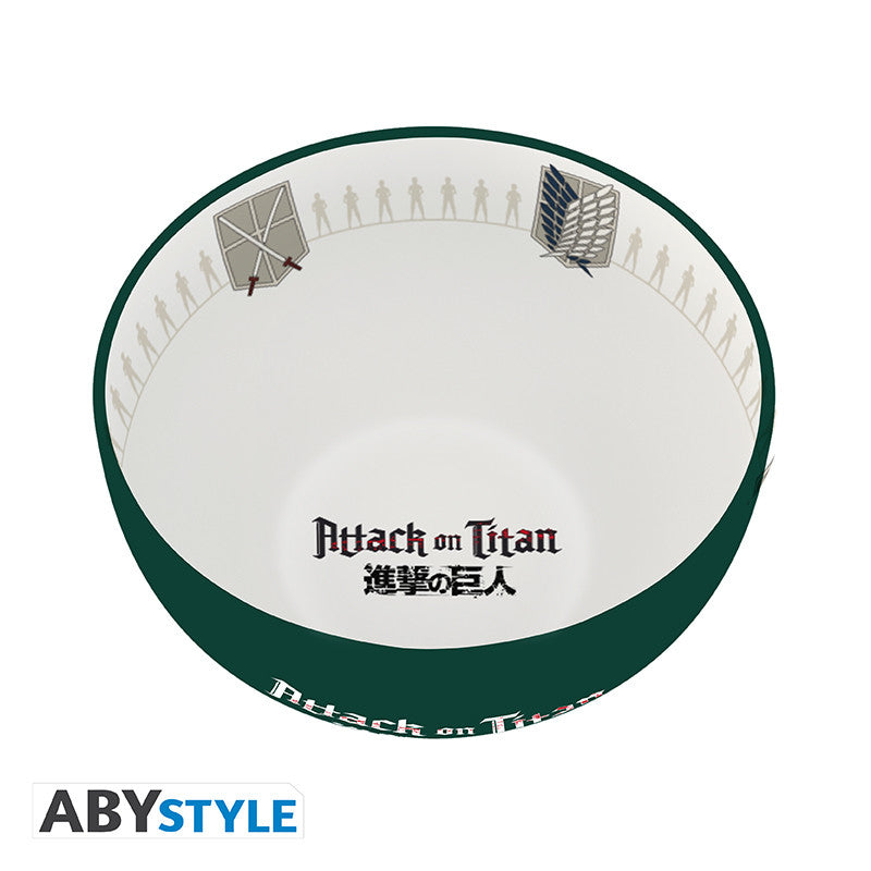 attack on titan - ciotola 600ml - emblemi