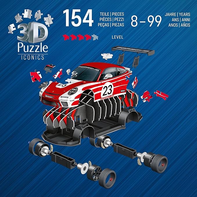 porsche 911 gt3 cup salzburg - puzzle 3d