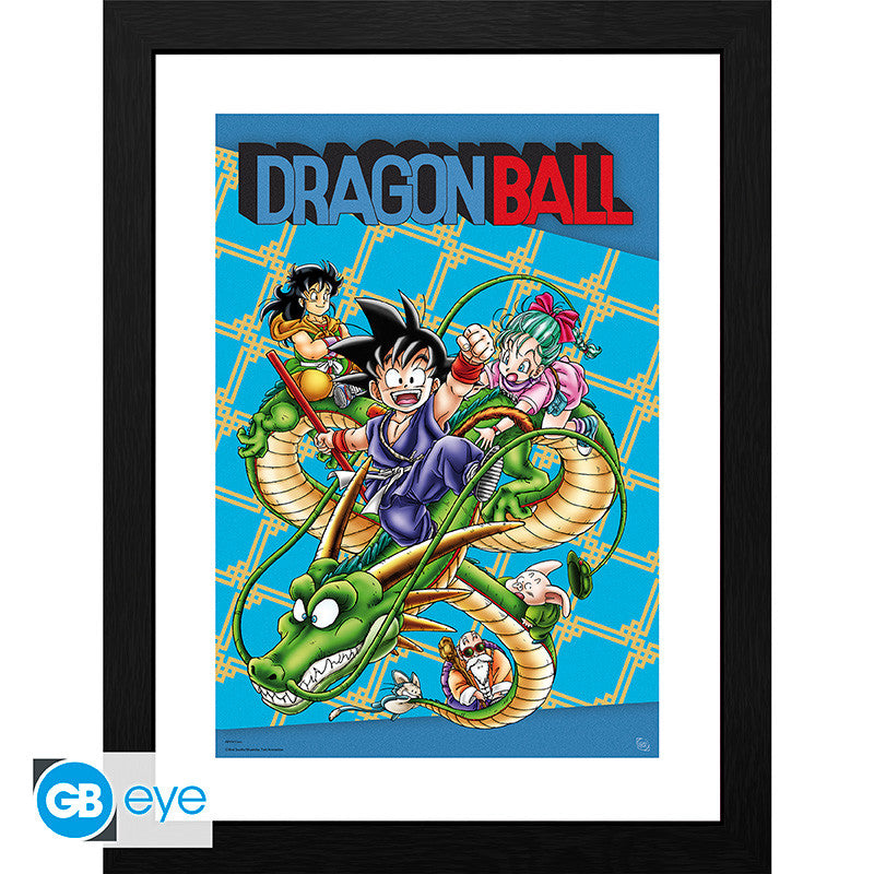 dragon ball - copertina stampata e incorniciata 30x40cm