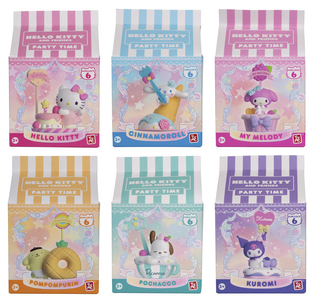 hello kitty and friends - memo stand party time - 1 personaggio assortito