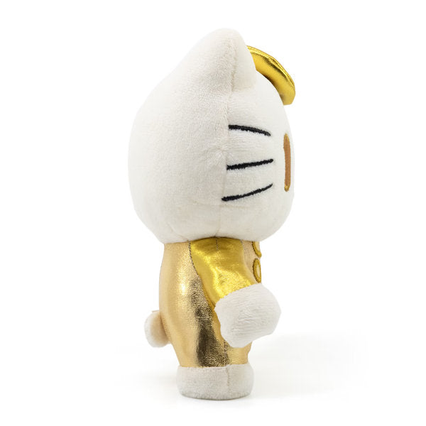 hello kitty and friends - dznr 50th anniversary edition - golden hello kitty 17cm