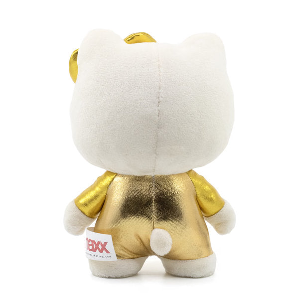 hello kitty and friends - dznr 50th anniversary edition - golden hello kitty 17cm