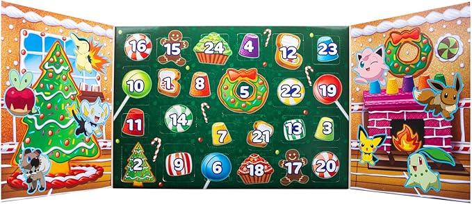 pokémon - calendario dell'avvento 40 pezzi