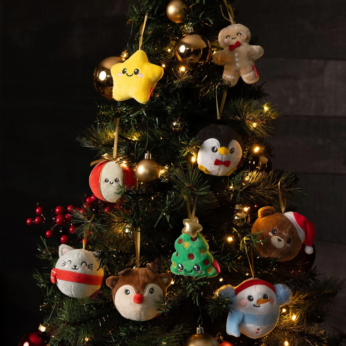 decorazione natalizia di peluche - snowman - oh-oh-ohrnaments
