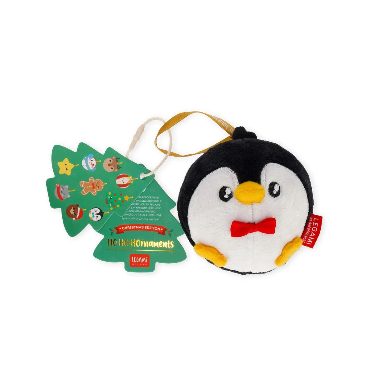 decorazione natalizia di peluche - penguin - oh-oh-ohrnaments
