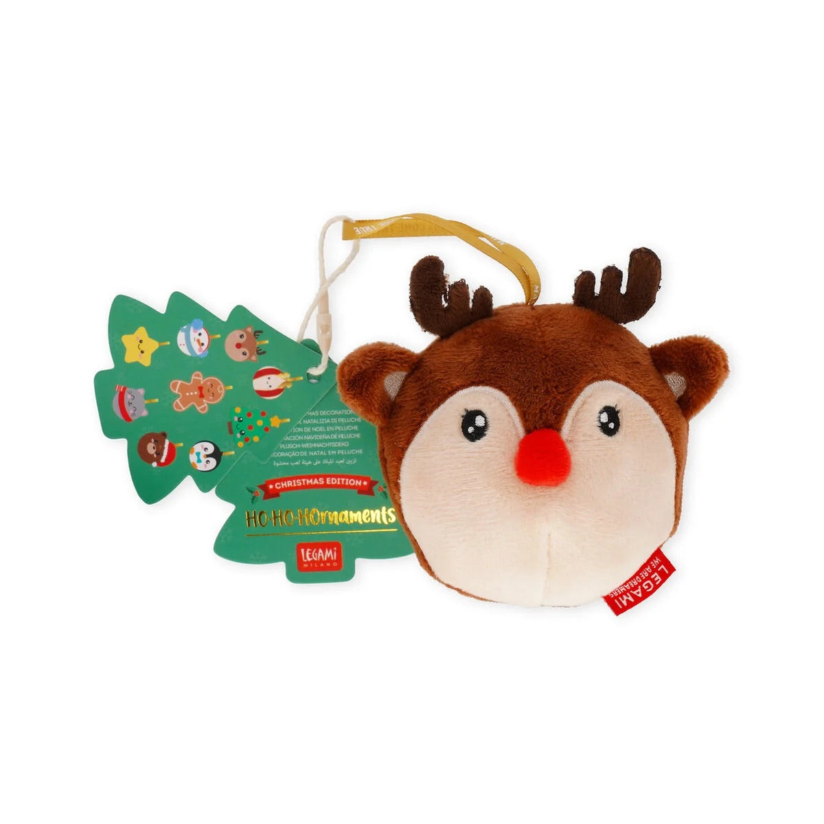 decorazione natalizia di peluche - reindeer - oh-oh-ohrnaments