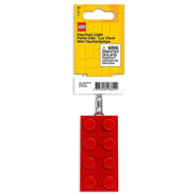 Gadget mattoncino rosso portachiavi con torcia led