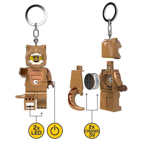 Gadget t-rex portachiavi con torcia led