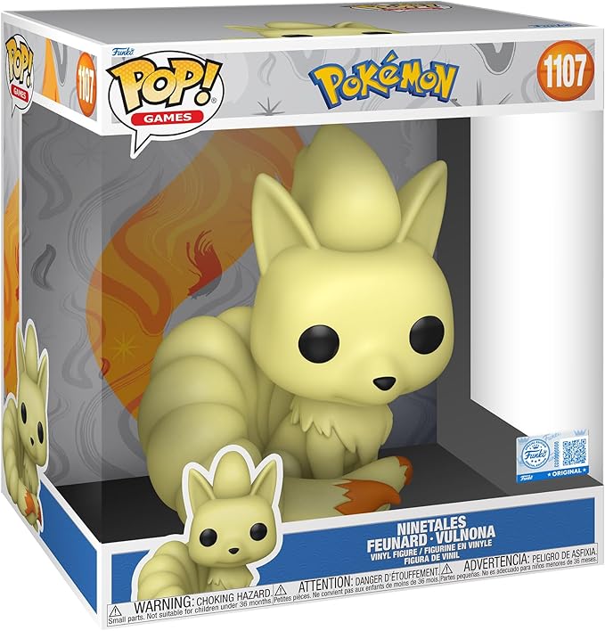 pokémon - ninetales 25cm - funko pop! 1107 jumbo