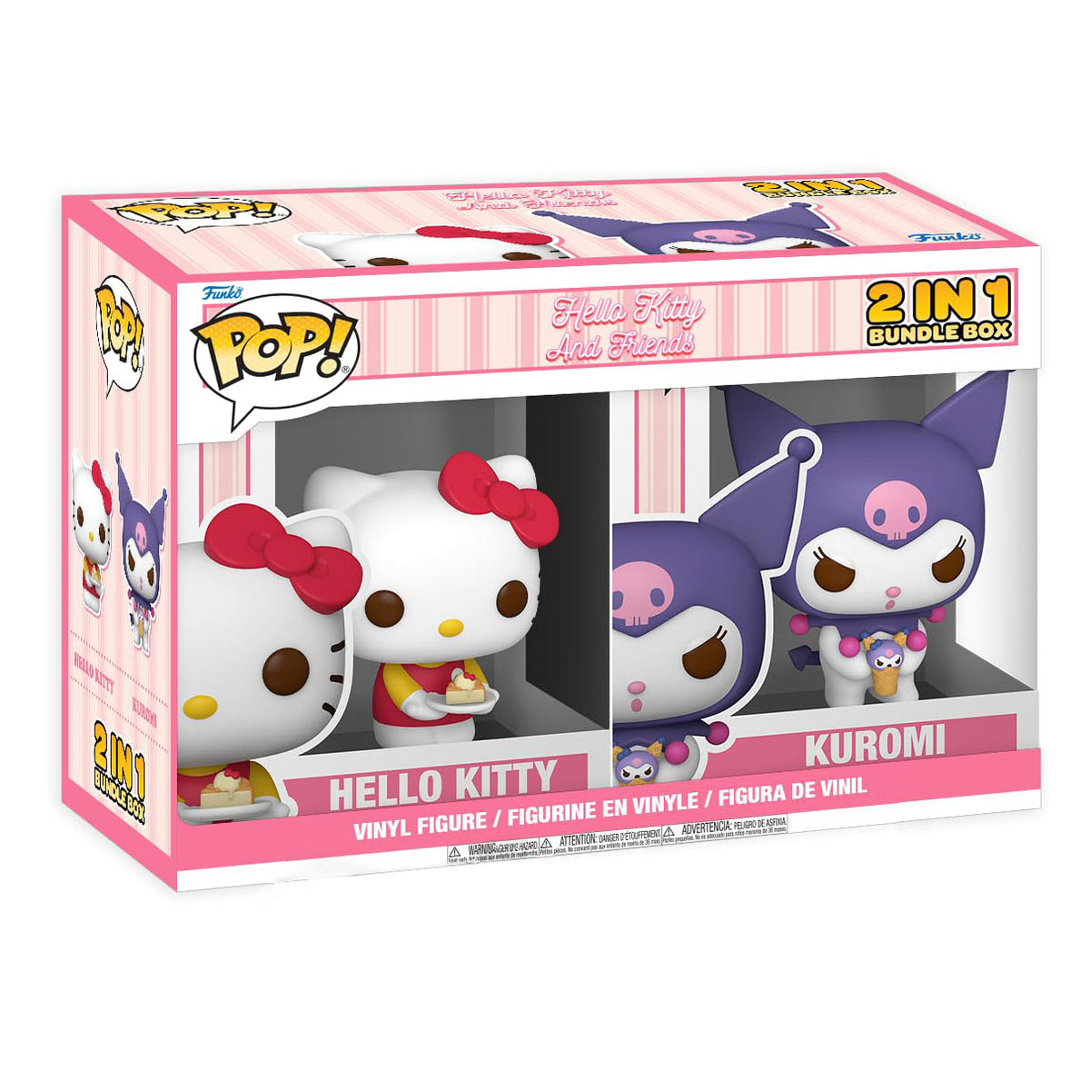 hello kitty - hello kitty & kuromi 9cm - funko pop! 2 pack