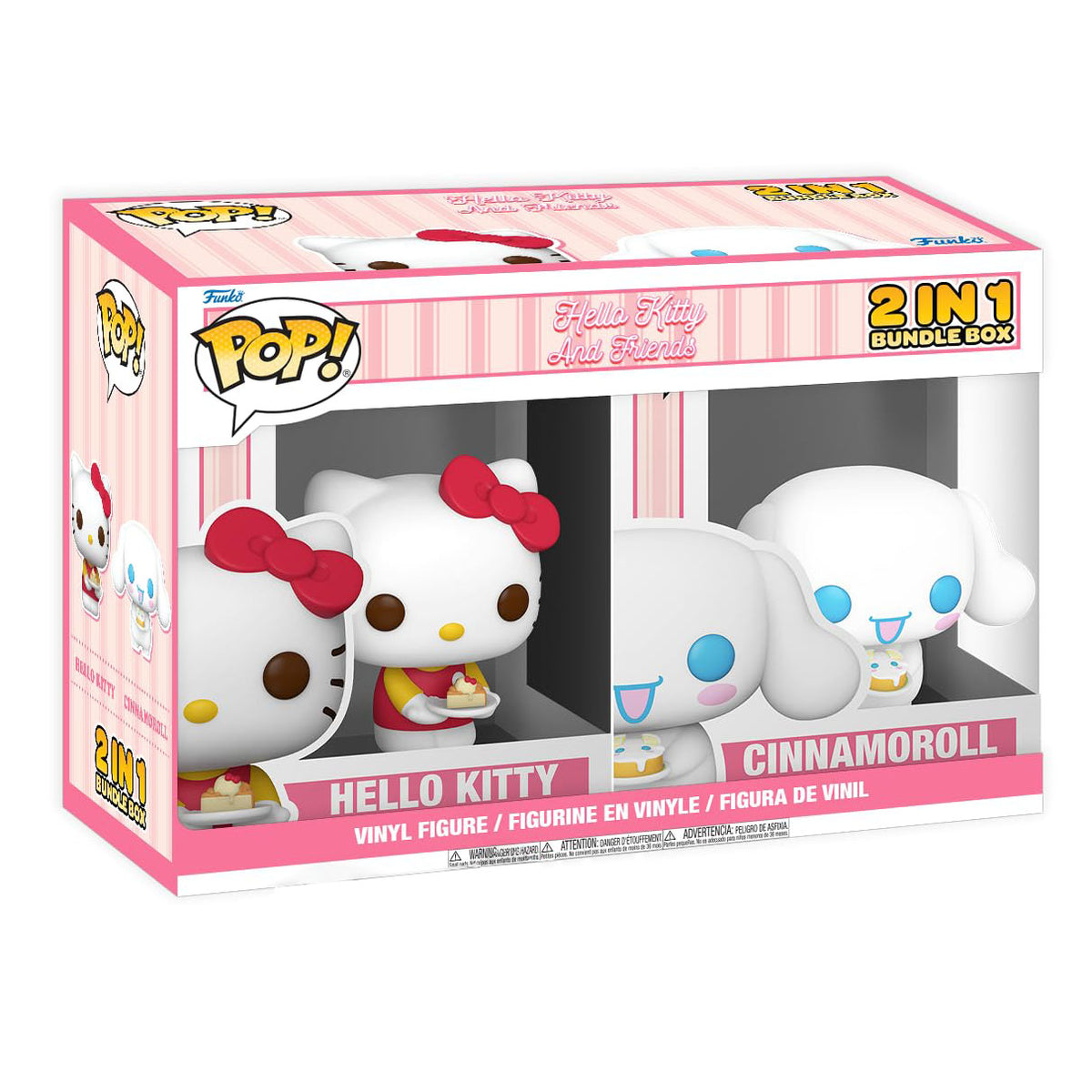 hello kitty - hello kitty & cinnamoroll 9cm - funko pop! 2 pack