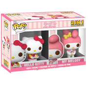 hello kitty - hello kitty & my melody 9cm - funko pop! 2 pack