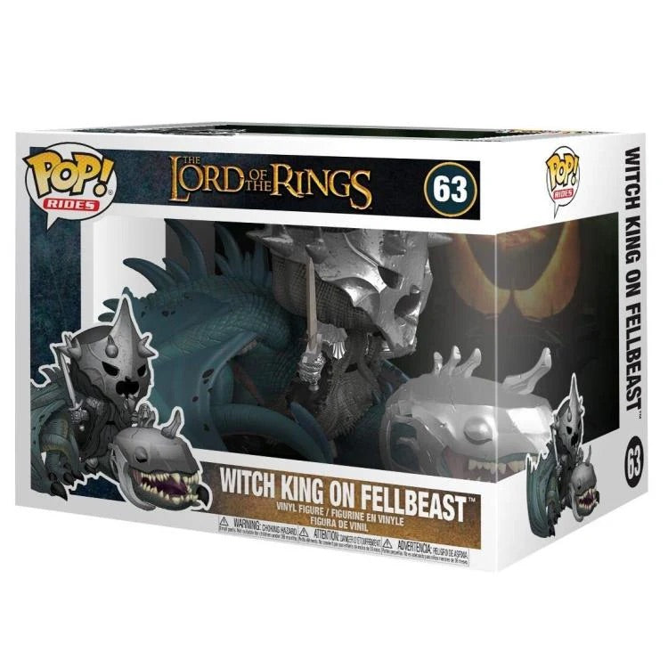 the lord of the rings - witch king with fellbeast 9cm - funko pop rides 63