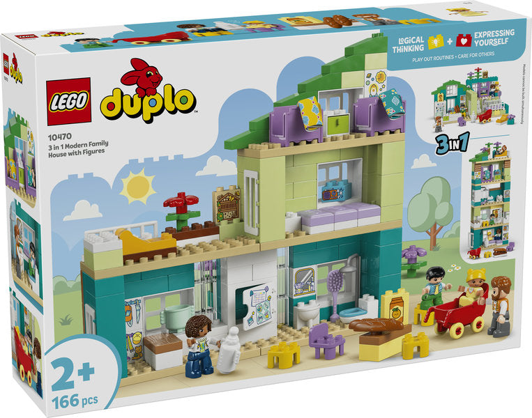 LEGO Duplo 10470 casa familiare moderna 3 in 1 con personaggi