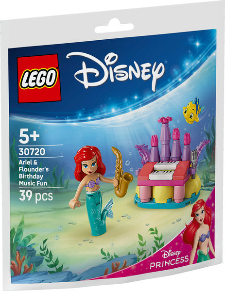 LEGO Disney Princess 30720 divertimento musicale per il compleanno di ariel e flounder