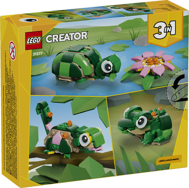 LEGO Creator 31377 tartaruga con fiore di ninfea