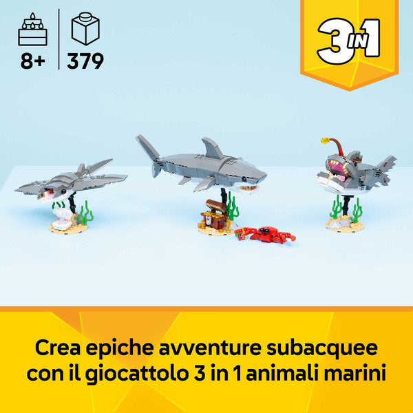 LEGO Creator 31381 squalo con scrigno del tesoro