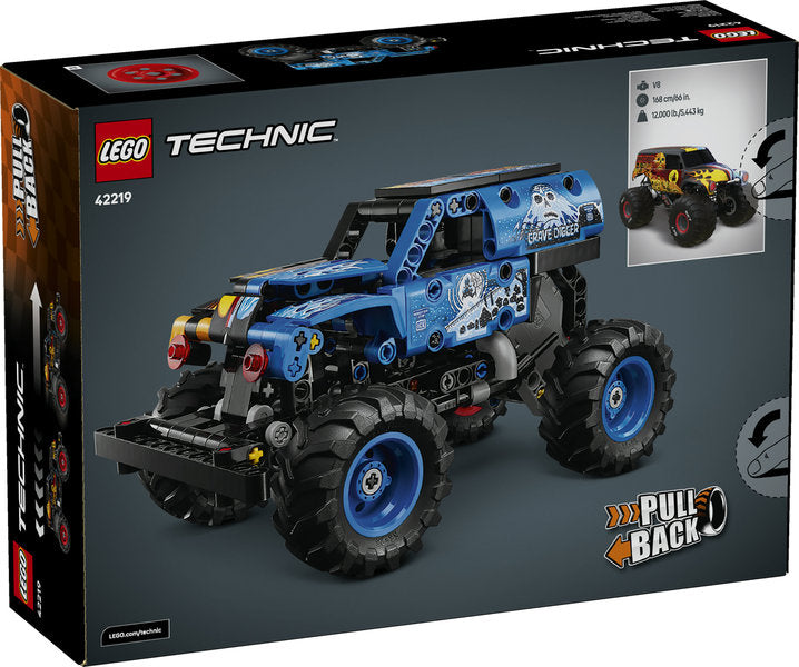 LEGO Technic 42219 monster jam™ grave digger™ fuoco e ghiaccio