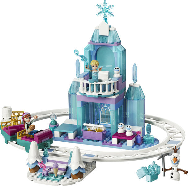 LEGO Disney Princess 43281 castello di ghiaccio di elsa e avventura sulla neve