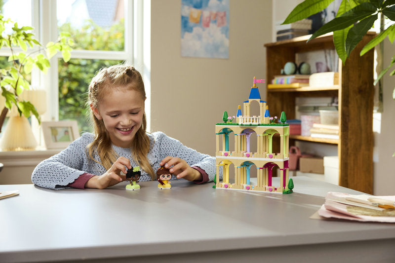 LEGO Disney Princess 43291 mini-belle e mini-tiana con castello