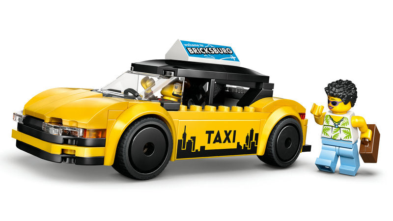 LEGO City 60487 taxi giallo