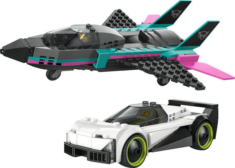 LEGO City 60489 jet contro auto sportiva