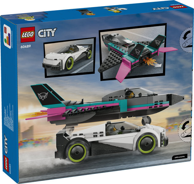 LEGO City 60489 jet contro auto sportiva