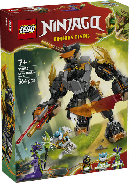 LEGO Ninjago 71854 mech della missione di cole e drago zane