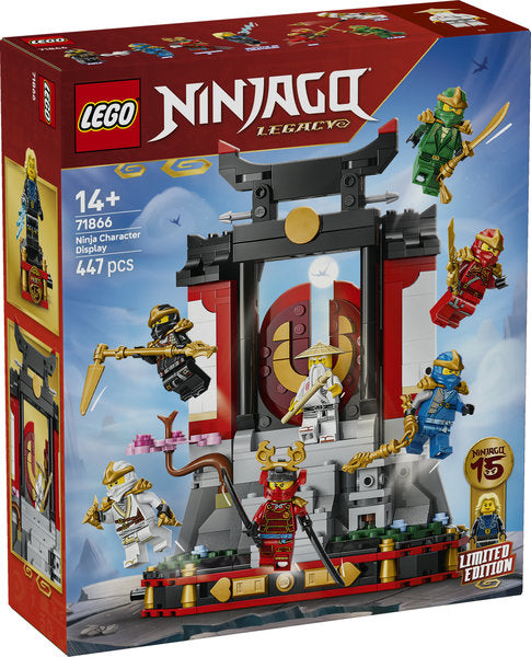 LEGO Ninjago 71866 display personaggi ninja 15° anniversario
