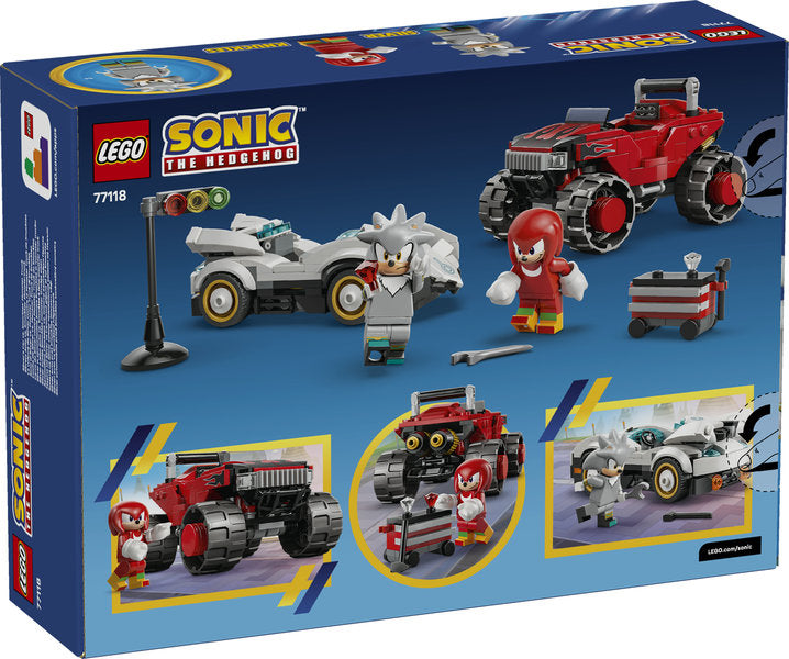 LEGO Sonic 77118 auto di silver vs. monster truck di knuckles