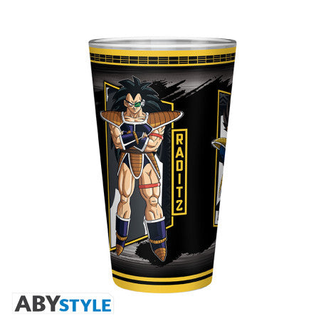 dragon ball - bicchiere large glass 400 ml - saiyans invasion