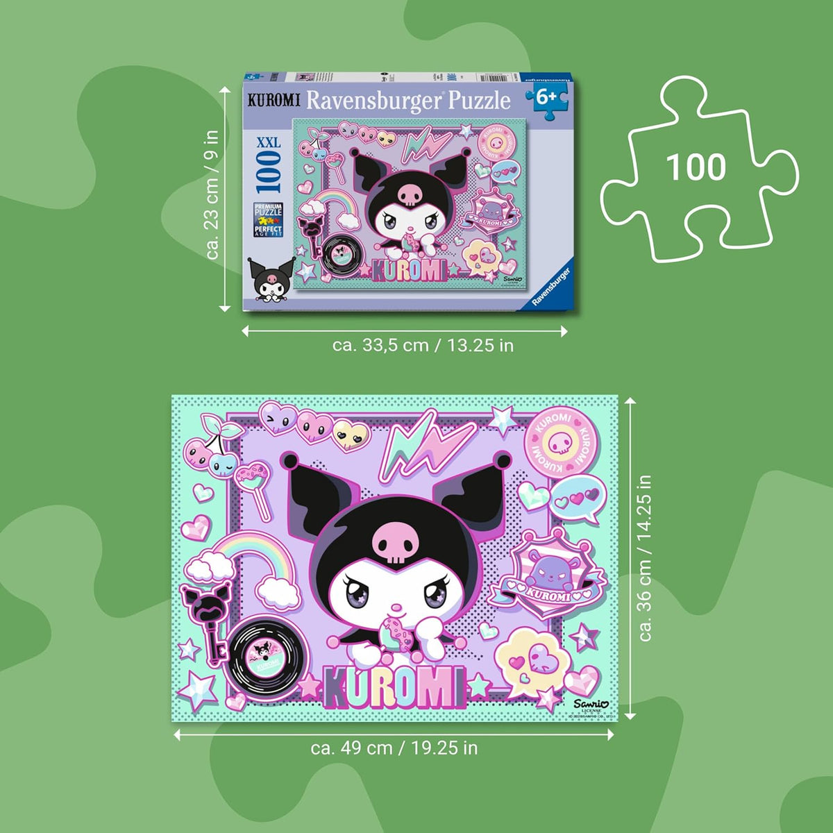 kuromi - puzzle 100 pezzi xxl