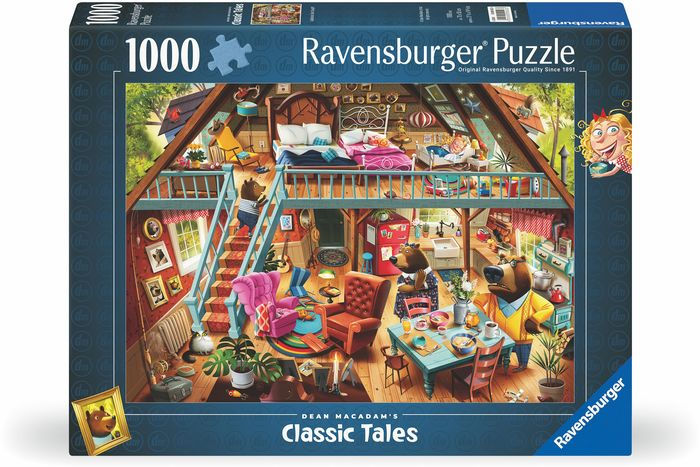 riccioli d'oro e i tre orsi - puzzle 1000 pezzi