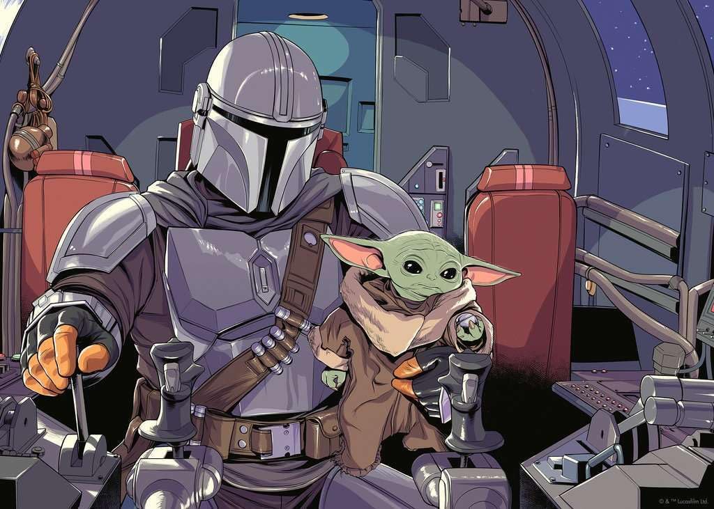 the mandalorian - puzzle 1000 pezzi