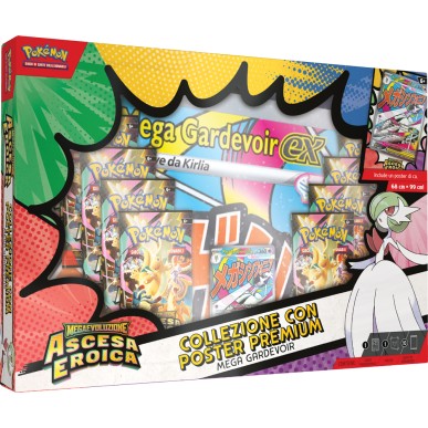 pokemon - megaevoluzione ascesa eroica - collezione con poster premium (ita) - mega gardevoir