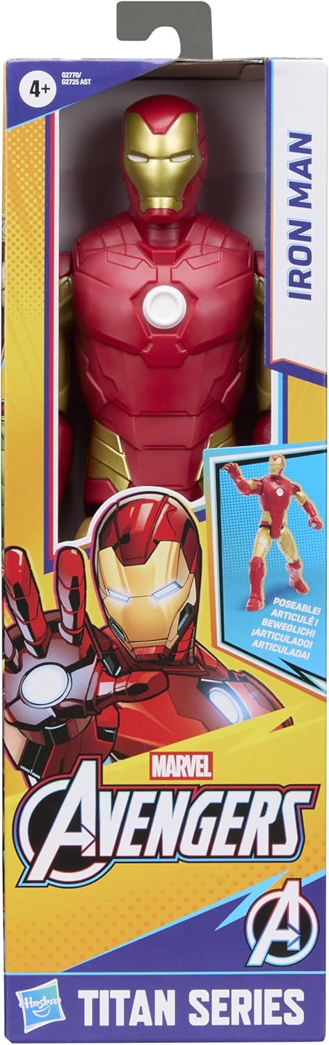 avengers personaggio 30cm titan hero - iron man articolato