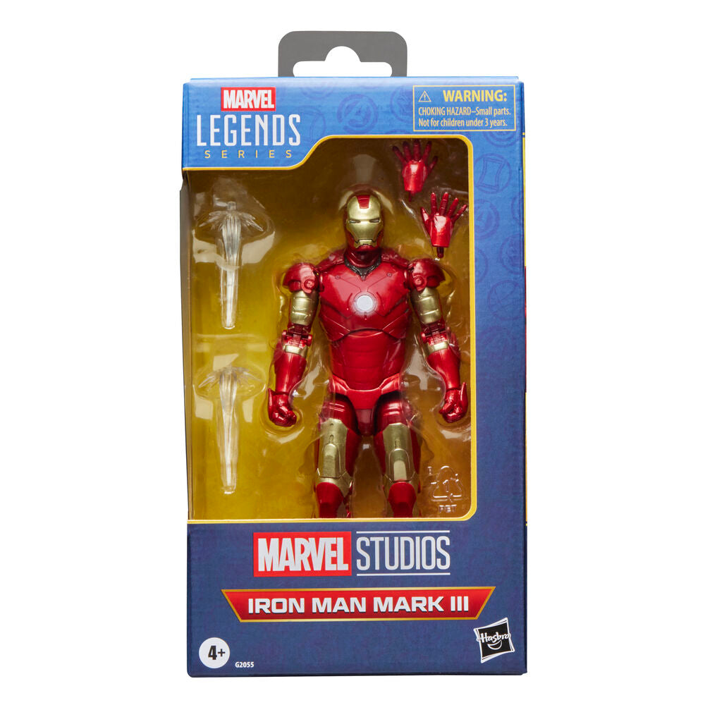 marvel legends series - iron man mark iii - action figure 15cm